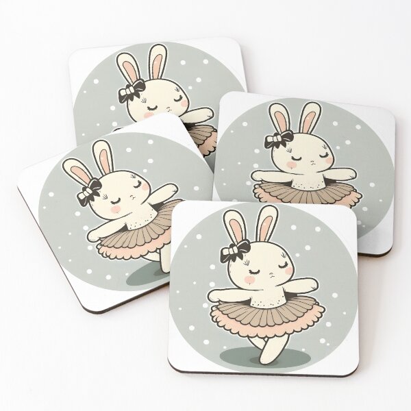 Item preview, Cute Bunny in a Tutu Dancing designed and sold by BHDesignCo.