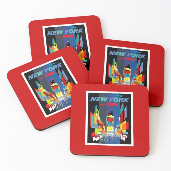 Item preview, NEW YORK : Vintage Airline Travel Advertising Print designed and sold by posterbobs.