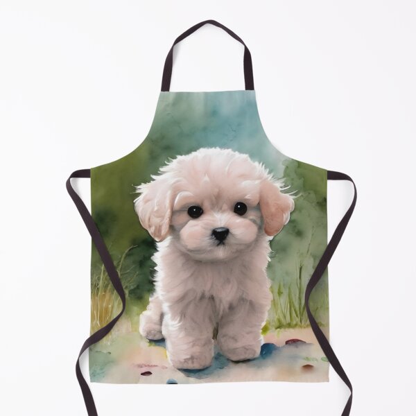 Item preview, Cute Maltipoo Puppy Art 1 designed and sold by cutiepeaupies.