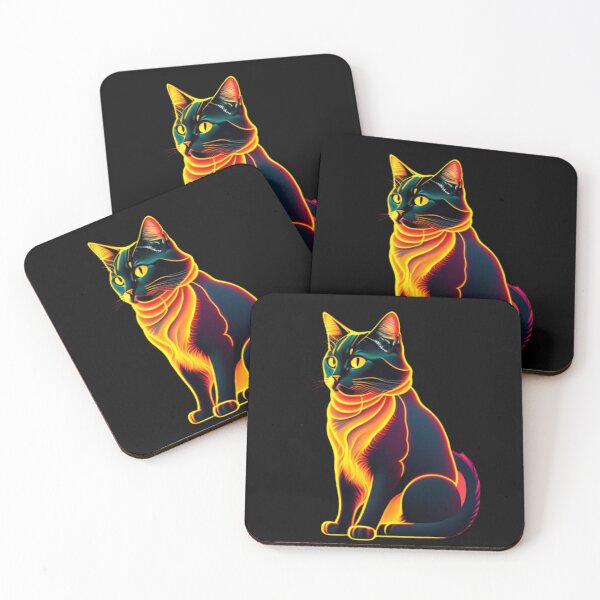 Item preview, neon cat designed and sold by Artist-jc.