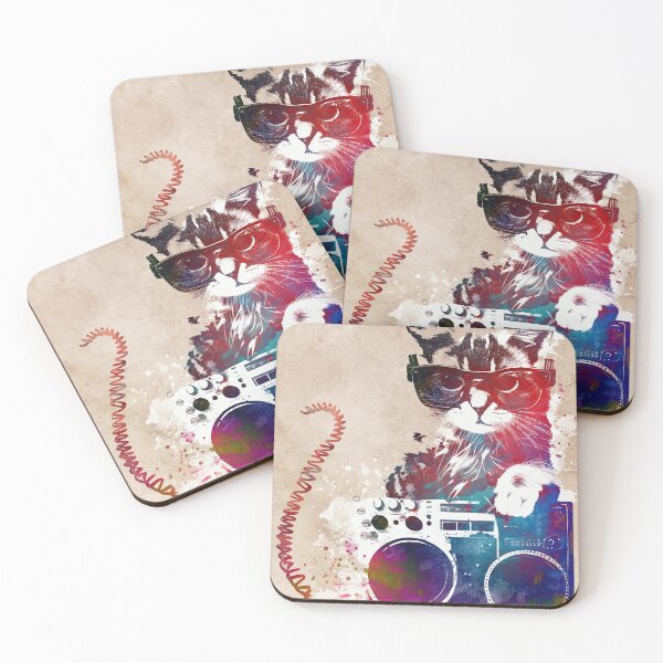 Item preview, Cat's music graphic art #cat  designed and sold by JBJart.