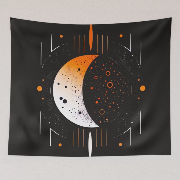 Item preview, Moon clock designed and sold by Jada-Art-Shop.