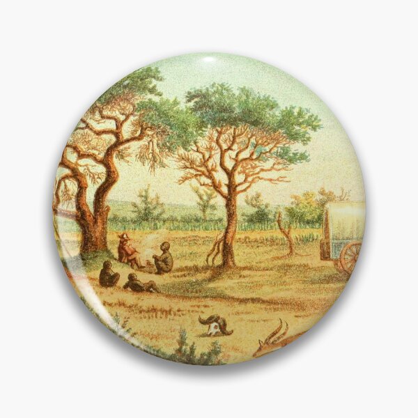 Item preview, Vintage Painting Hunters' Camp On The Semokwe River, Zimbabwe 1881 designed and sold by w-world-life-co.