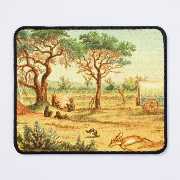 Item preview, Vintage Painting Hunters' Camp On The Semokwe River, Zimbabwe 1881 designed and sold by w-world-life-co.