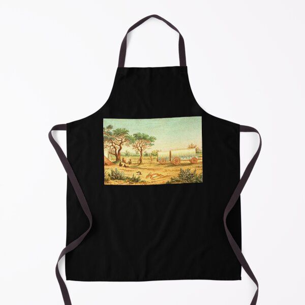 Item preview, Vintage Painting Hunters' Camp On The Semokwe River, Zimbabwe 1881 designed and sold by w-world-life-co.