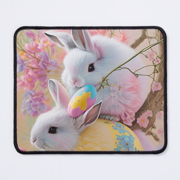 Item preview, Colorful Pastel Festive Easter Eggs Easter Bunny Spring Flowers Version 14 designed and sold by DreamingAwake1.