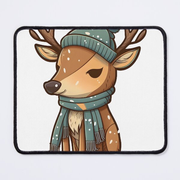 Item preview, Cute Deer in a Hat and Scarf designed and sold by BHDesignCo.