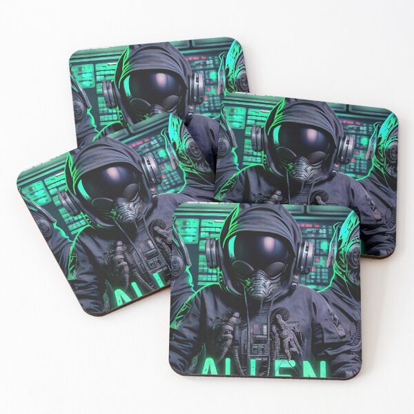 Item preview, Alien NCF Intergalactic Rap Group / Alien Rap Battle designed and sold by ZGigerBarker.