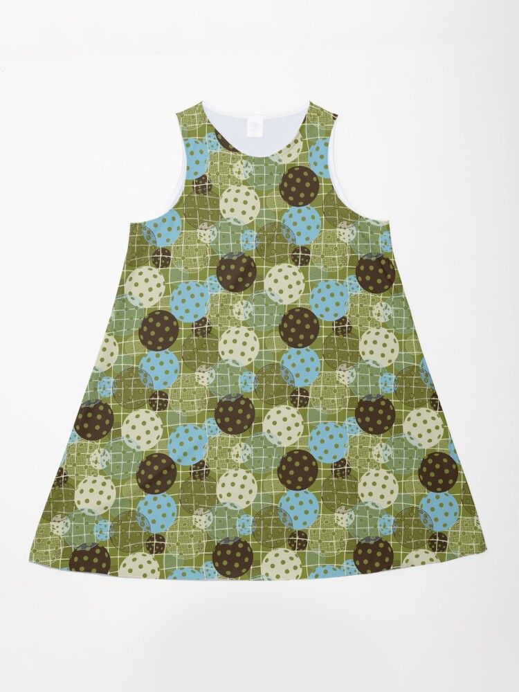 Green Pickleball Balls " A-Line Dress for Sale by wickedrefined | Redbubble