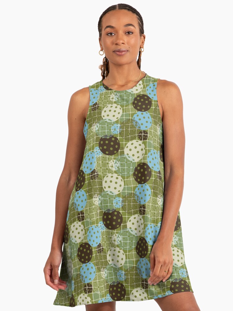 Green Pickleball Balls " A-Line Dress for Sale by wickedrefined | Redbubble