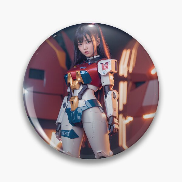 Item preview, Japanese Mecha Pilot Girl - modern digital art designed and sold by ai-mnesia.