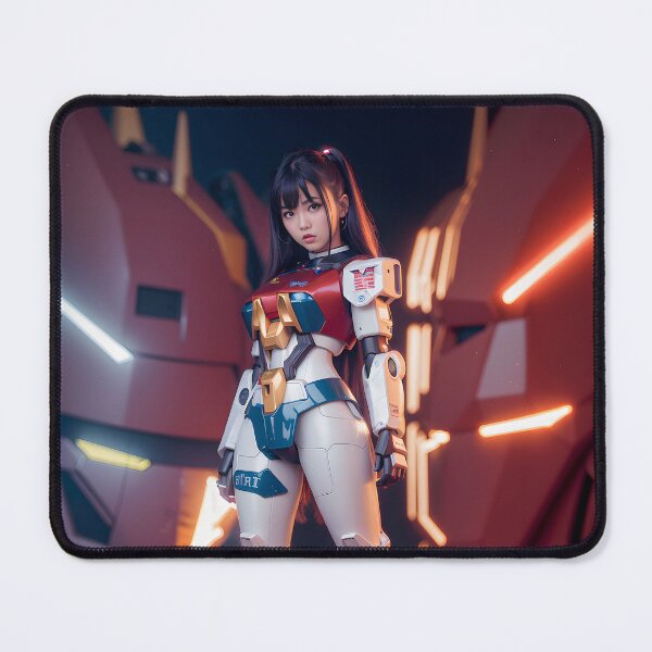 Item preview, Japanese Mecha Pilot Girl - modern digital art designed and sold by ai-mnesia.