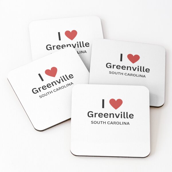 Item preview, Greenville South Carolina - I love Greenville designed and sold by funkyfreshfinds.