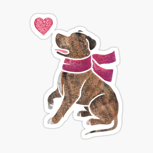 Item preview, Watercolour Staffie designed and sold by animalartbyjess.