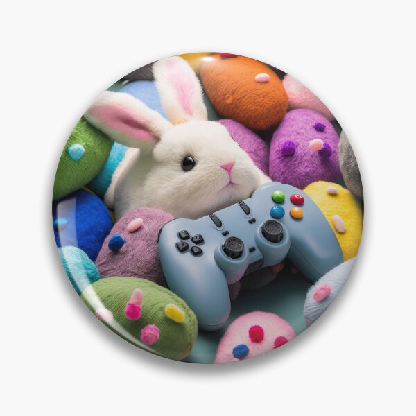 Item preview, Plush Easter Bunny Gamer designed and sold by DeRosa3DDesigns.