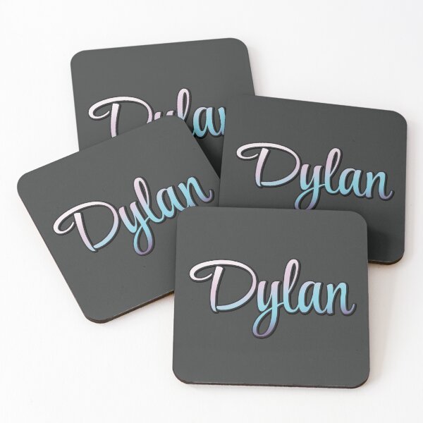 Item preview, Pretty Script Dylan Typographic Name in Cool Colors designed and sold by AloraDawnEve.