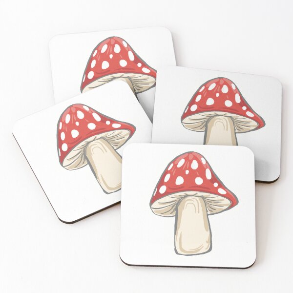 Item preview, Red mushroom illustration designed and sold by jodeckdoodles.