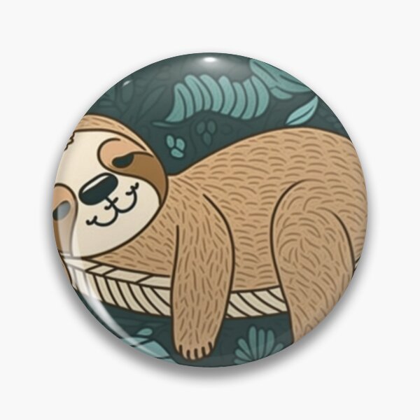 Item preview, Cute sloth sleeping in a hammock designed and sold by wildlifezen.