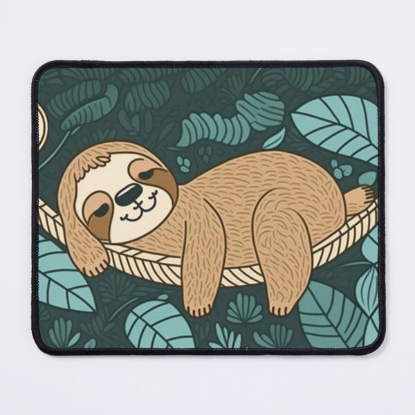 Item preview, Cute sloth sleeping in a hammock designed and sold by wildlifezen.