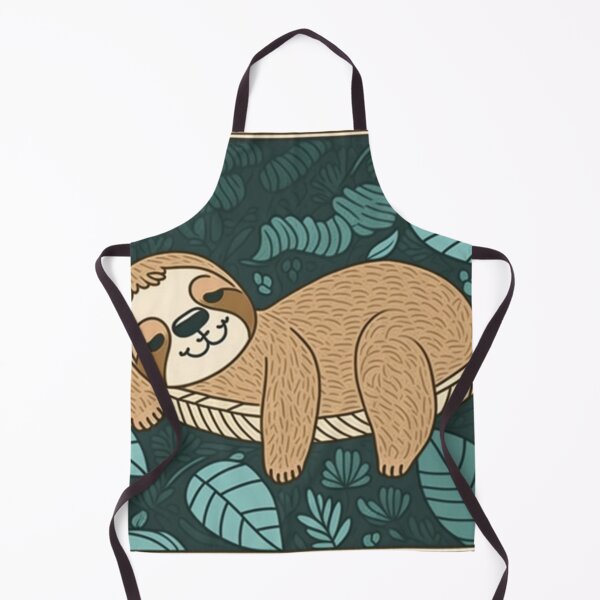 Item preview, Cute sloth sleeping in a hammock designed and sold by wildlifezen.