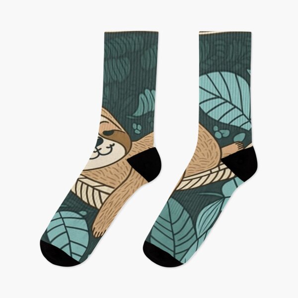 Item preview, Cute sloth sleeping in a hammock designed and sold by wildlifezen.