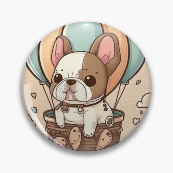 Artikelvorschau, Frenchie in einem Heißluftballon Französische Bulldogge entworfen und verkauft von PetsEnough.