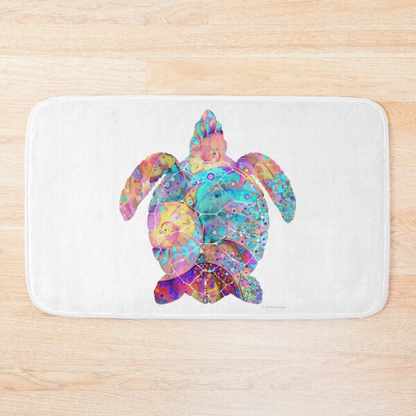 Item preview, Enchanted Colorful Whimsical Sea Turtle Art by Sharon Cummings designed and sold by Sharon Cummings Art.