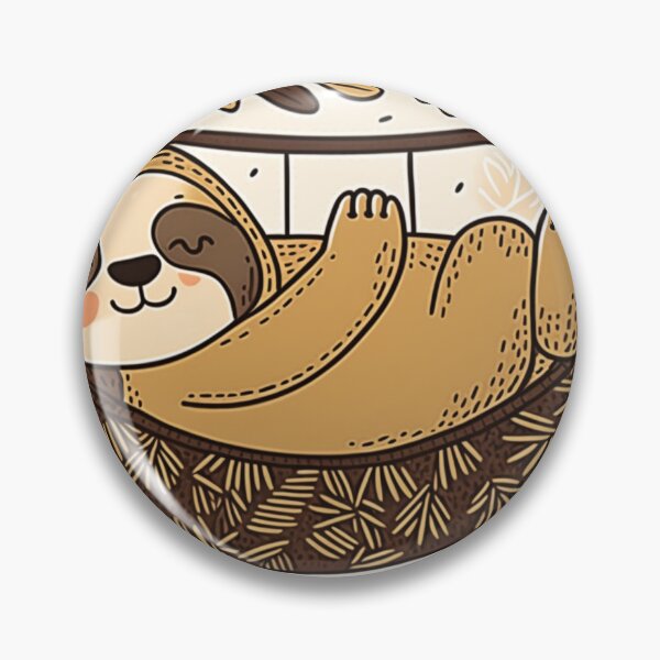 Item preview, Sloth sleeping in a hammock Pattern designed and sold by wildlifezen.