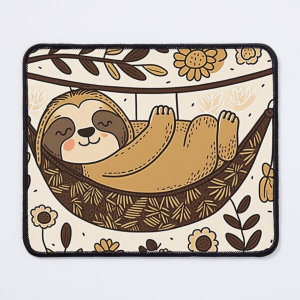 Item preview, Sloth sleeping in a hammock Pattern designed and sold by wildlifezen.