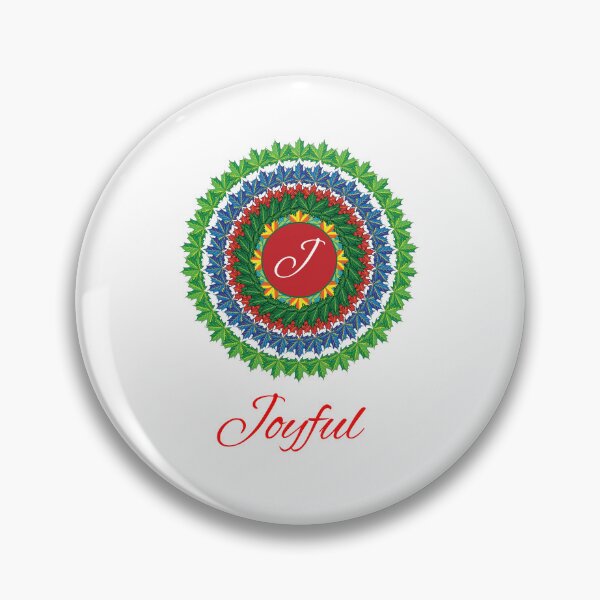 Artikelvorschau, Alphabet J with attribute Joyful leaf art Mandala circle design entworfen und verkauft von MubaraksArt.