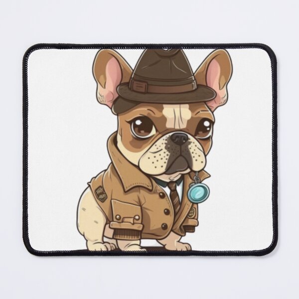 Item preview, Frenchie the Detective French Bulldog designed and sold by PetsEnough.