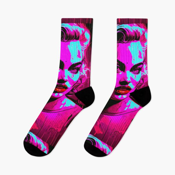 Item preview, Cyberpop Goddess: Marilyn Monroe in Neon Dreams designed and sold by ZGigerBarker.
