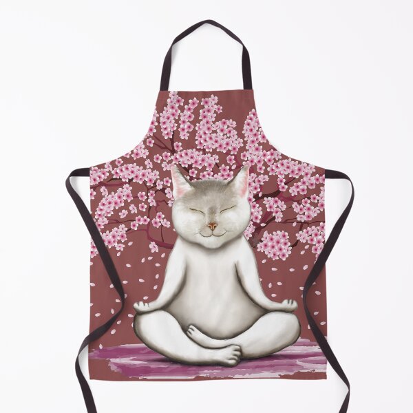 Item preview, MEDITATING CAT - CHERRY BLOSSOM - SAKURA designed and sold by Danicus666.