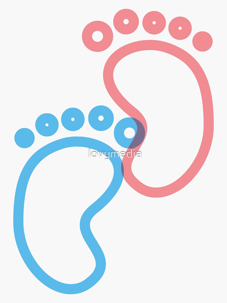 Baby Feet Sticker for Sale by lovymedia