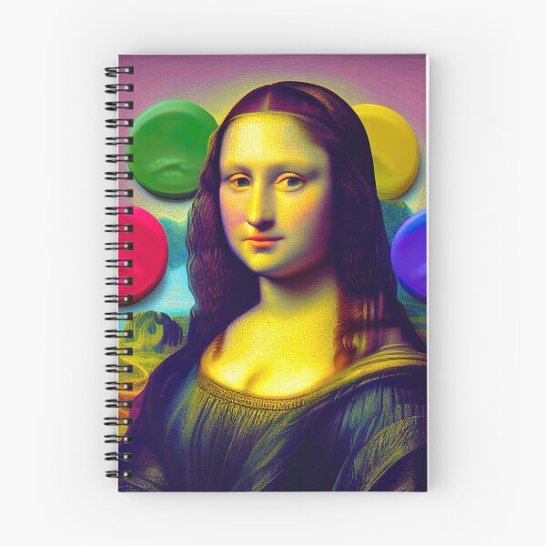 Item preview, Colorful Mona Lisa Drawing Painting designed and sold by unrealartwork.