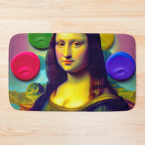 Item preview, Colorful Mona Lisa Drawing Painting designed and sold by unrealartwork.