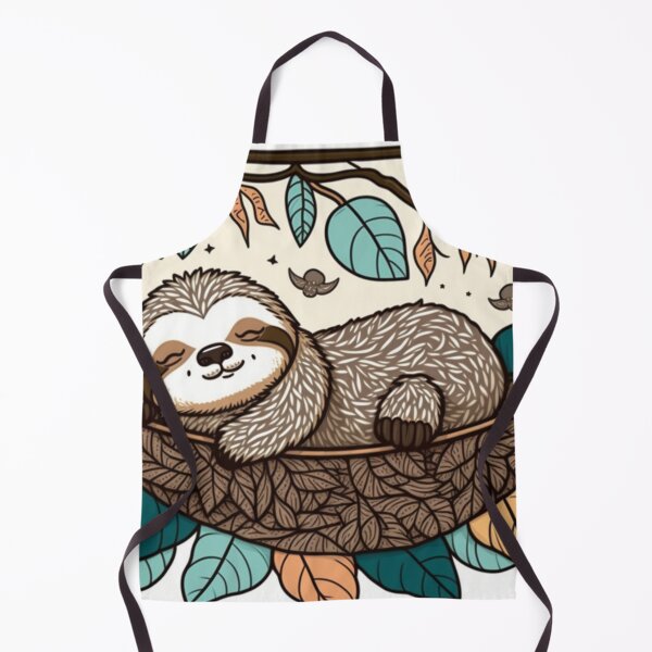 Item preview, Lazy sloth in a hammock designed and sold by wildlifezen.