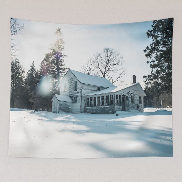 Item preview, A Cold Month l Winter Abandoned House Photography designed and sold by KEnzPhotography.