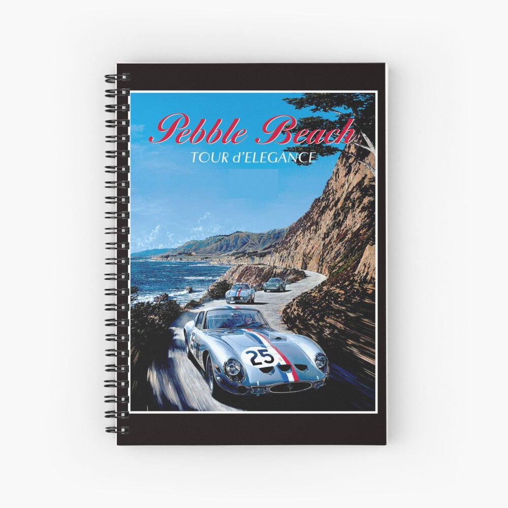 Pebble Beach Tour d Elegance Auto Racing Poster Print Art Print