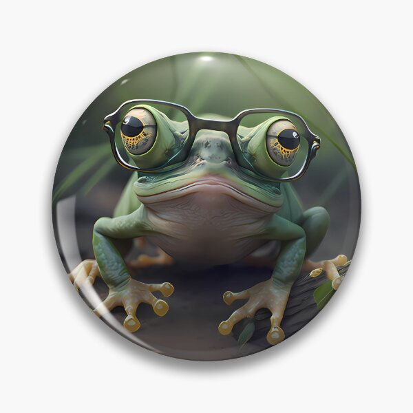 Item preview, Funny frog with nerd glasses designed and sold by SMILE88.
