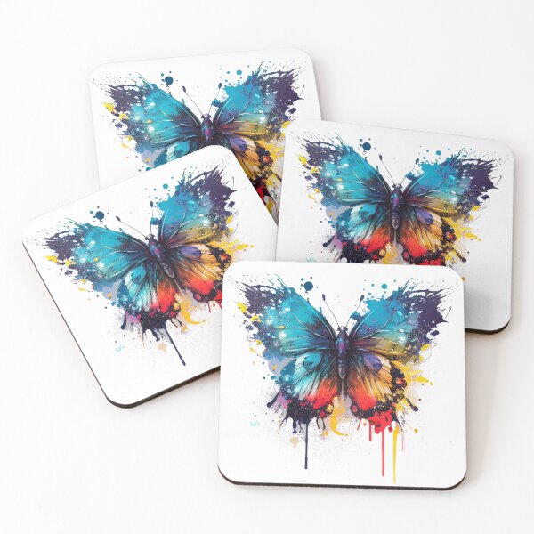 Item preview, Butterfly delicate beautiful colorful relaxing designed and sold by RSDESIGNSteam.