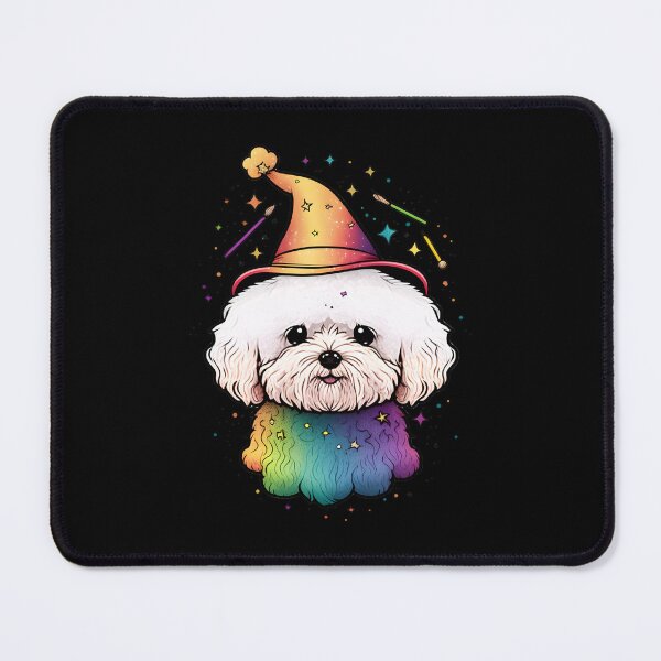Item preview, Bichon Dog Wizard Witch Kawaii designed and sold by Leonardo Palumbo.
