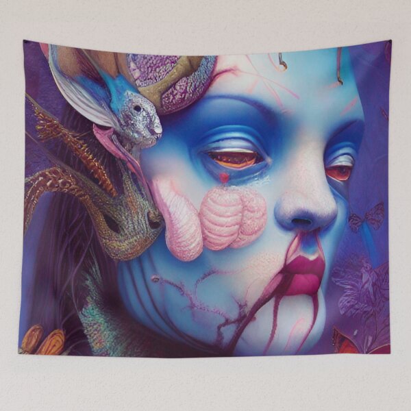 Item preview, Lucy Blue Organic Abstract designed and sold by mghtymvrk2040.