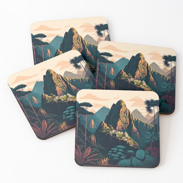 Item preview, Machu Picchu Peru Illustration designed and sold by unrealartwork.