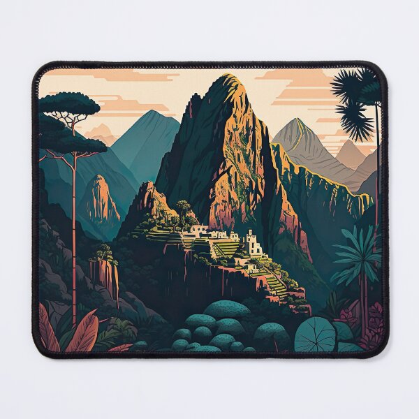 Item preview, Machu Picchu Peru Illustration designed and sold by unrealartwork.