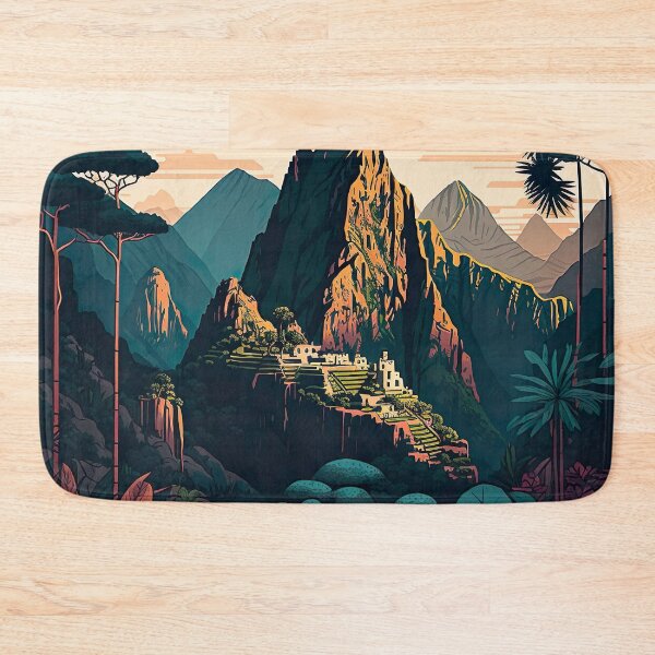 Item preview, Machu Picchu Peru Illustration designed and sold by unrealartwork.