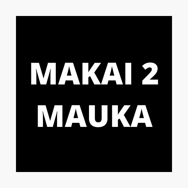 Artikelvorschau, Makai zu Mauka, weißes transparentes Design entworfen und verkauft von maplunk.