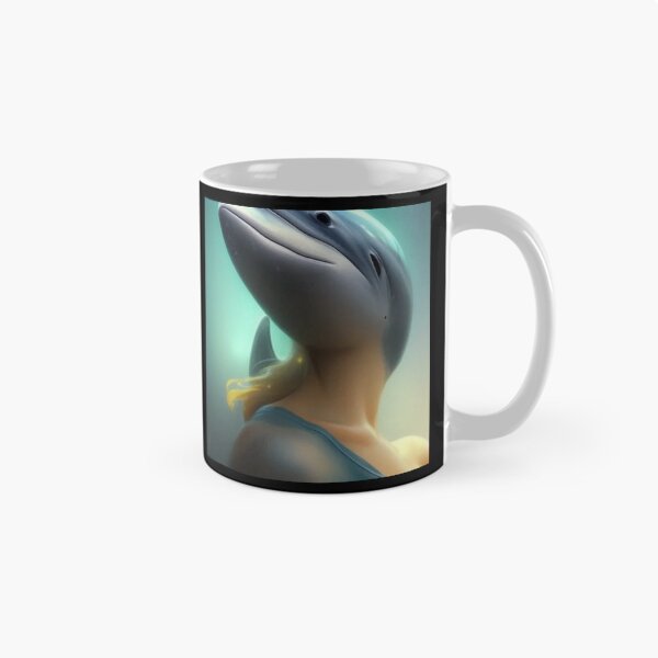 Item preview, Dolphin lady designed and sold by UglyAIArtwork.