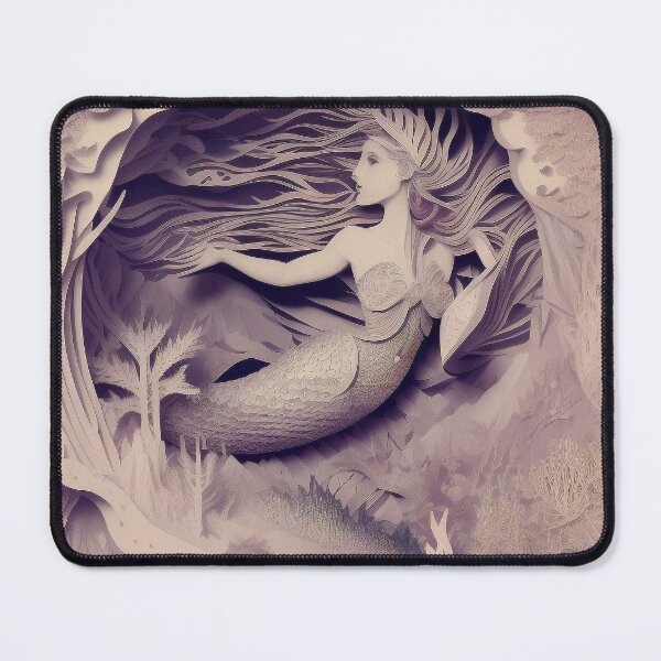 Item preview, PaperCut Mermaid under the Sea designed and sold by Damitan.