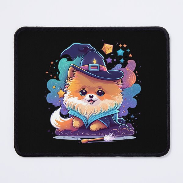 Item preview, Pomeranian Dog Wizard Witch Kawaii designed and sold by Leonardo Palumbo.